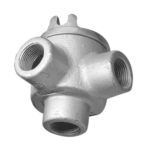 Hazardous Location Conduit Outlet Box, Cover Die Cast Aluminum, 14 Cubic Inch