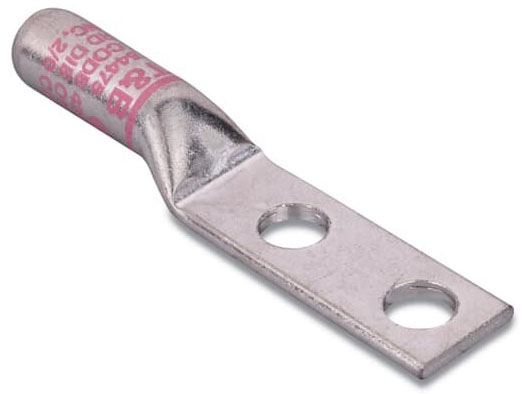 THOMAS & BETTS H350A Compression Battery Lug, Heavy-Duty, Straight, 1/0 AWG Wire | BK9HHL