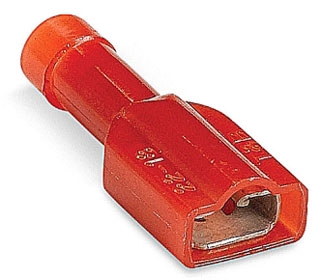 THOMAS & BETTS 053-71411-62 250 Female Disconnect, Nylon, Insulated, 22-18 AWG Wire | BL9VND