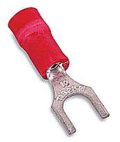 THOMAS & BETTS K972UF Fork Terminal, Vinyl, Insulated | BK9JHK