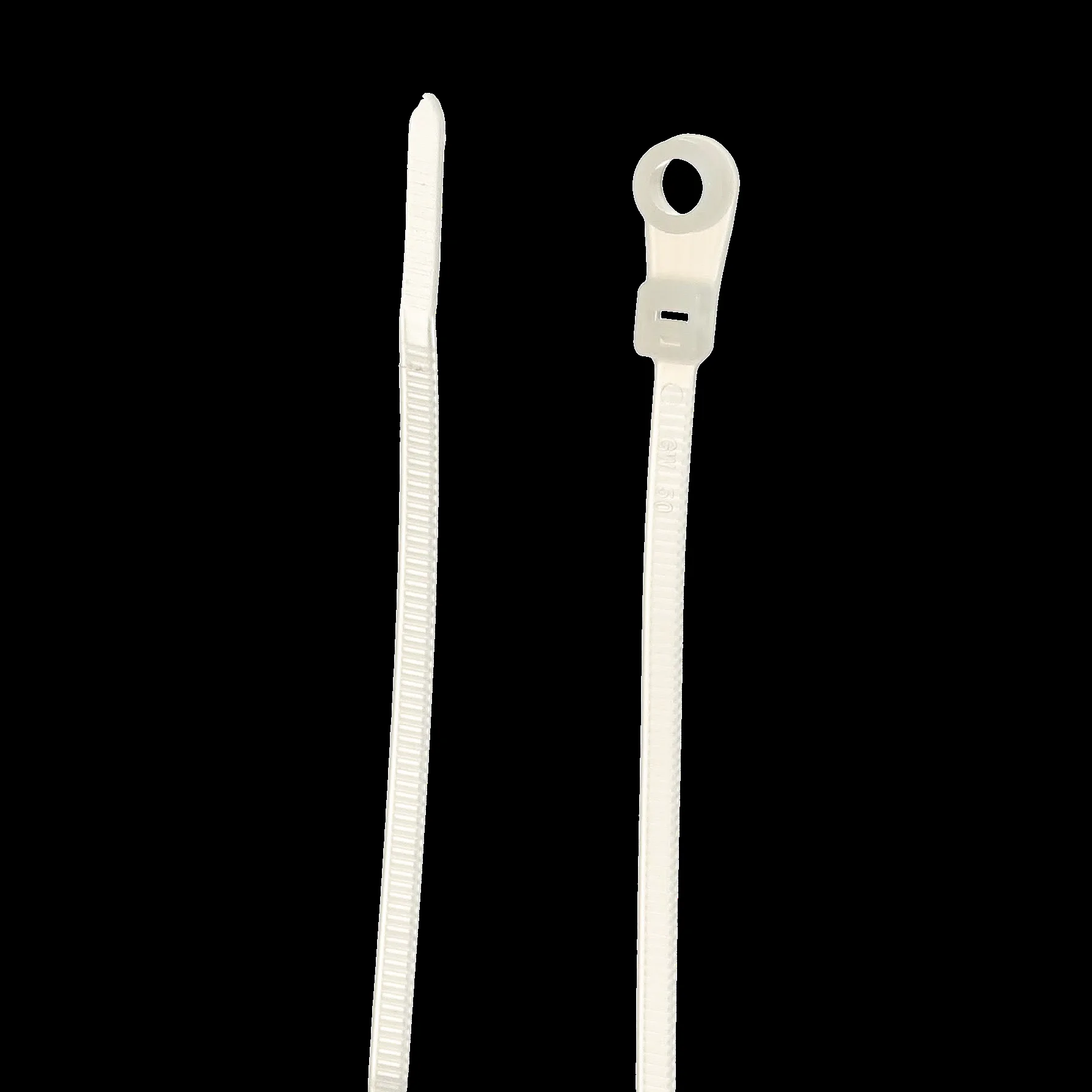 Catamount Cable Tie, 185 Deg F Temp Range, Intermediate Integrated Mounting Head, Natural