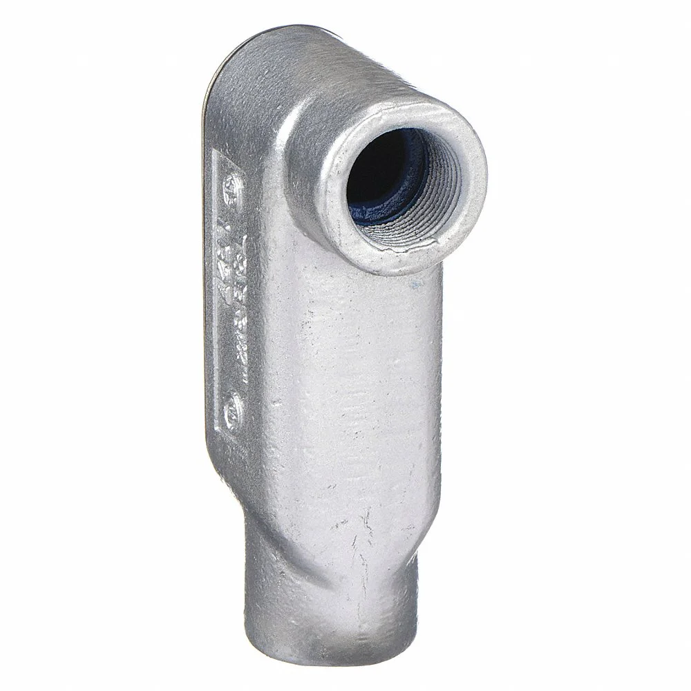 THOMAS & BETTS LB37CG-TB Conduit Outlet Body, Iron, Zinc Plated with Powder Coated, 1 Inch Size, LB Body | BK9KDX 2LUV3