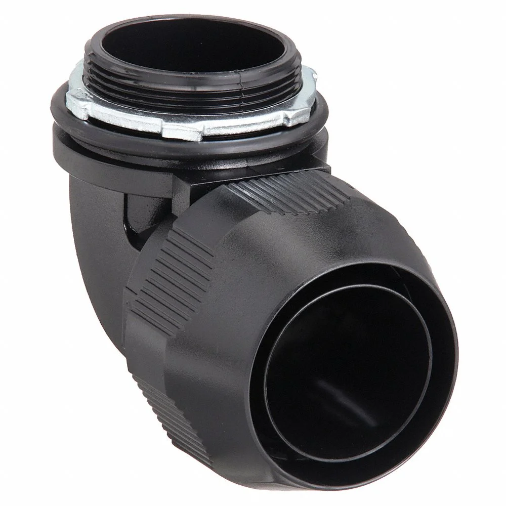THOMAS & BETTS LT9150P Liquid Tight Conduit Fitting, 1 1/2 Inch Size, Insulated, 90 Deg. Elbow | BL9XTF 4NPG5