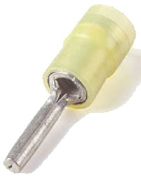 THOMAS & BETTS LTZES05B-B Pin, Yellow, Nylon, 12-10 AWG Wire | BL9YCQ