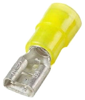 THOMAS & BETTS LTZES11B-A 250 Female Disconnect, Yellow, Nylon, 12-10 AWG Wire | BL9YDH