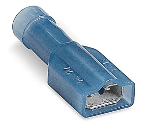 THOMAS & BETTS M2D20M-3 187 Female Disconnect, Blue, Nylon, Insulated | BK9KXE