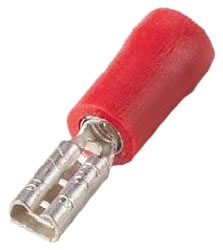 THOMAS & BETTS PLG3-TB 110 Female Disconnect, Vinyl, 22-16 AWG Wire | BK9LXH