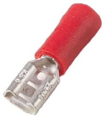 THOMAS & BETTS PLG5-TB 187 Female Disconnect, Vinyl, 22-16 AWG Wire | BK9LXR