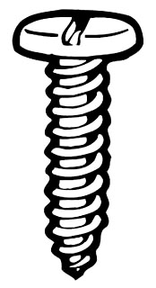 THOMAS & BETTS S203-20HDG Slotted Philips Pan Head Screw, #10 X 1 Inch Size | BK9PAD