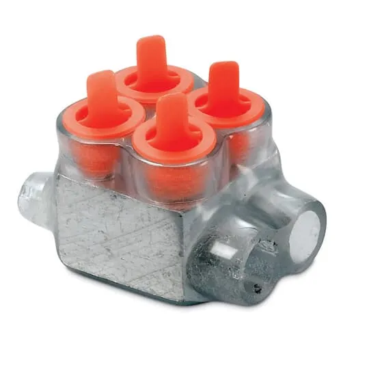 Homac Mechanical Connector, 12 To 2 AWG Conductor Size, Encapsulated Insulated Type, Clear