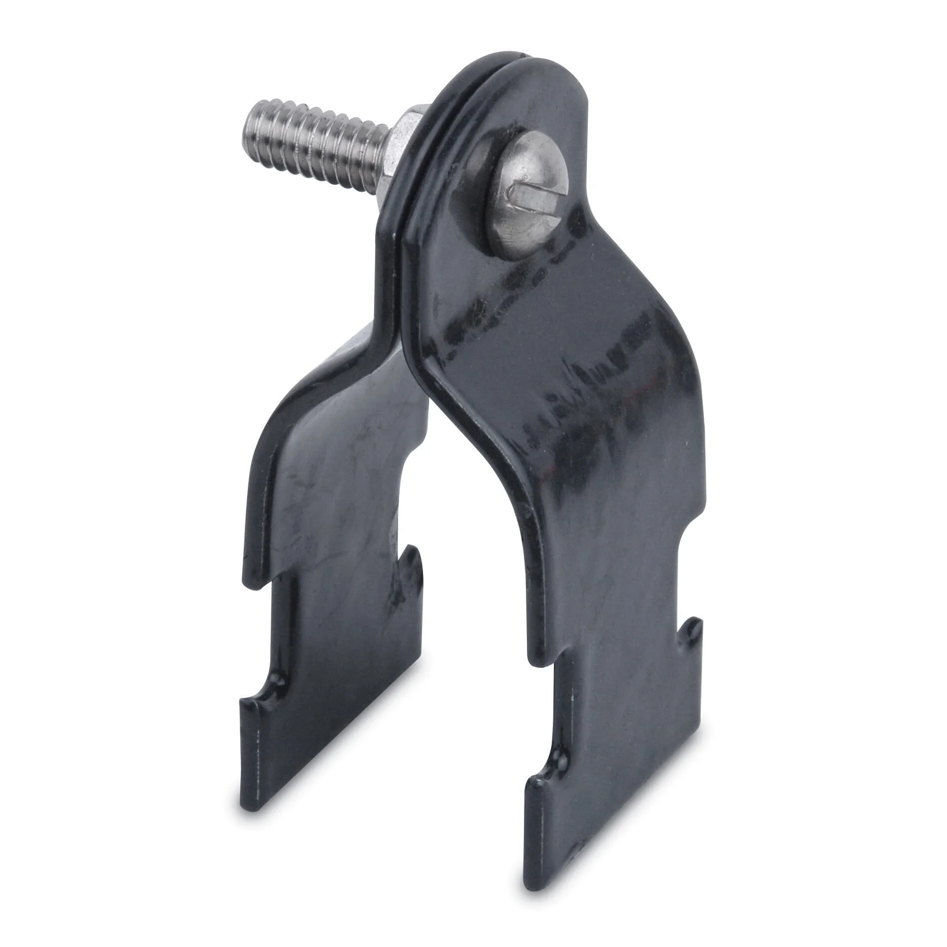 Ocal Pipe Strap, PVC Coated Finish, Gray, Steel