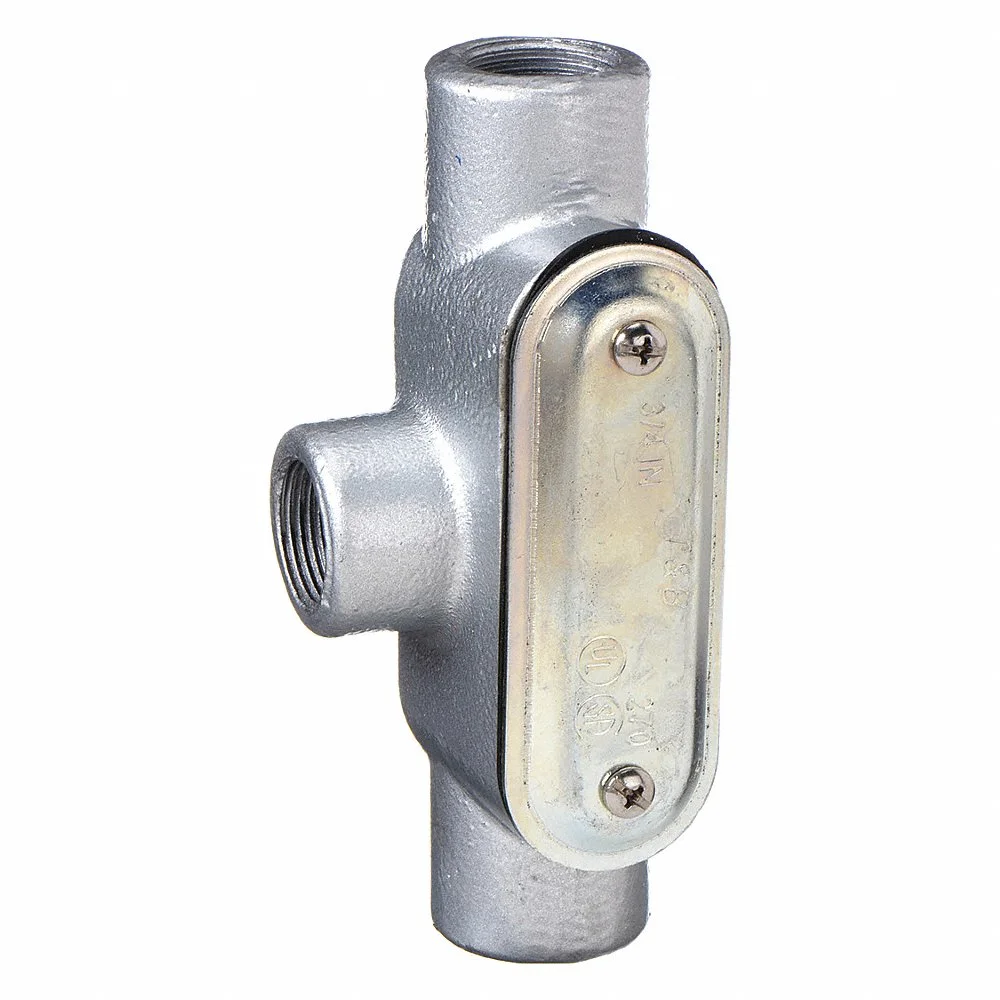 THOMAS & BETTS T27CG-TB Conduit Outlet Body, Iron, 3/4 Inch Size, T Body, 9.1 cu. Inch Capacity | BK9QCR 2LUV2
