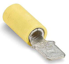 THOMAS & BETTS TNB189-022 Male Disc, Vinyl Insulated, Yellow | BK9QUM