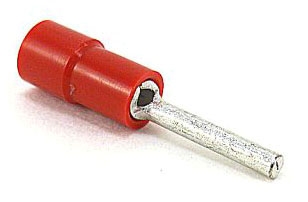 THOMAS & BETTS TV10-516F-L Pin Terminal, Vinyl Insulated | BK9QZM