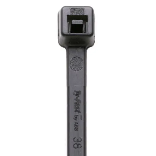 Ty-Fast Cable Tie, -40 To 185 Deg F Temp Range, Standard Weather-Resistant Type, Black