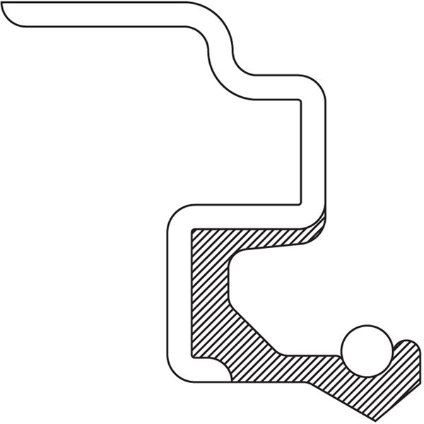 TIMKEN 8594S Oil Seal, 1.35 Inch Shaft Size, Nitrile | AK9HXP
