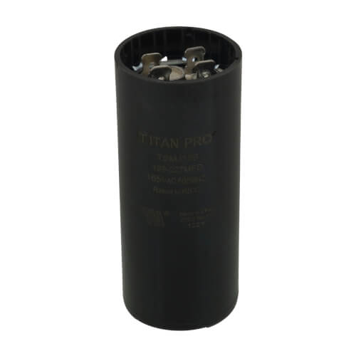 Start Capacitor, 165V, 189-227 MFD, Round, 3 3/8 in Height, 1 7/16 in Dia