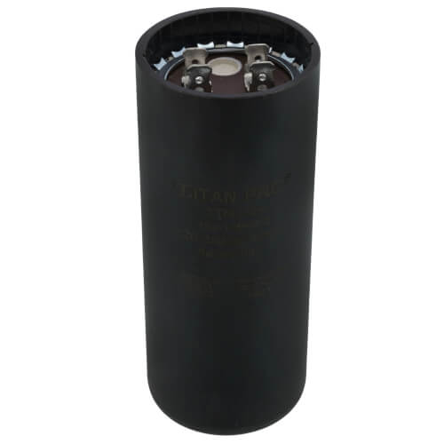 Start Capacitor, 220-250V, 124-149 MFD, Round, 1 13/16 in Dia