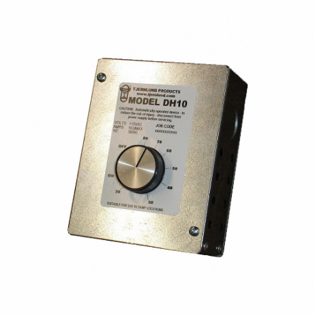 Adjustable Dehumidistat, 115 VAC, Close on Fall/Open on Rise, SPST