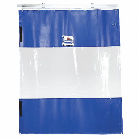TMI 999-00081 Curtain Wall, 10 Ft Ht, 12 Ft Width, Blue, 1 Panels | CU6TLA 4EE14