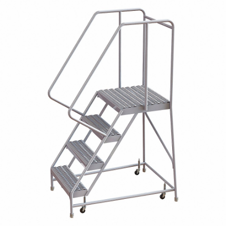 TRI-ARC WLAR104245-D4 Rolling Ladder, 40 Inch Platform Height, 21 Inch Platform Depth, 24 Inch Platform Width | CU6WTT 25NY10