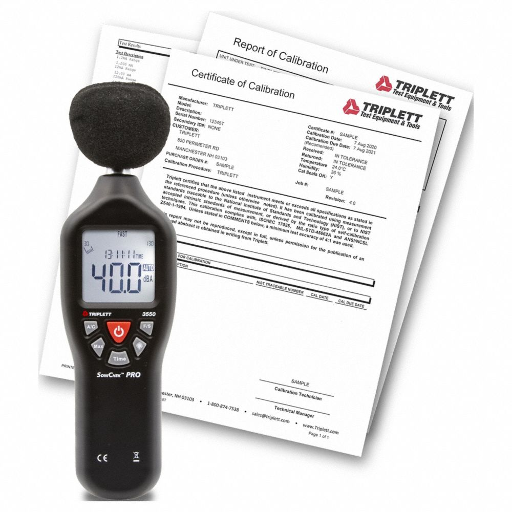 TRIPLETT Sound Level Meters