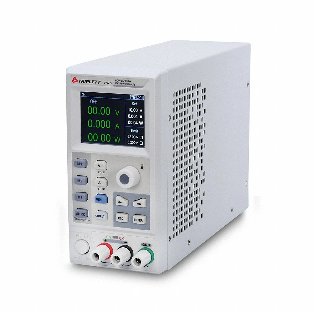 DC Power Supply, Digital DC, 3.4 x 6.9 x 10 Inch, 5 A Current Output Max, LCD