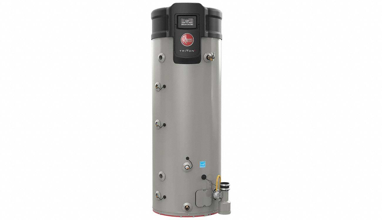 Commercial Gas Water Heater, Natural Gas, Low NOx, 50 gal, 76000 BTU, 64.25 Inch Ht