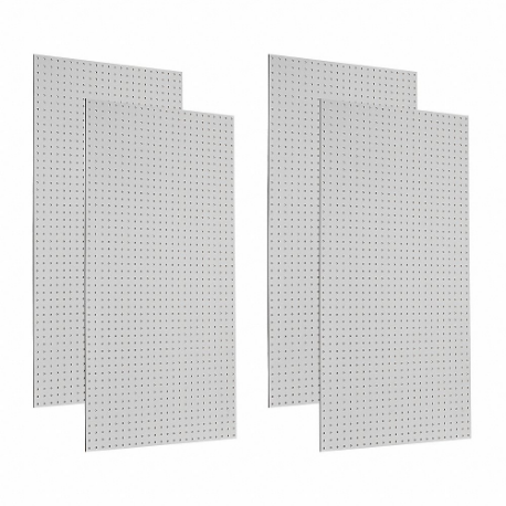 TRITON TPB-4W Pegboard Panel, Round, 1/4 Inch Size Peg Hole Size, 48 Inch x 24 Inch x 1/8 Inch, White | CU7BFR 48RN23