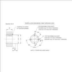 TSUBAKI 2012-1 Taper-Lock Bushing | AJ9UTF