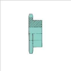 TSUBAKI 2080B17 Double Pitch Sprocket, 1 Inch Bore | AM8VXD