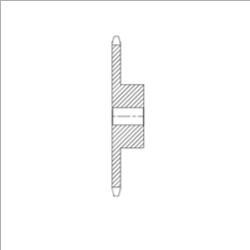 TSUBAKI 41B8 Plain Inch Sprocket, 3/4 Inch Height | AJ8UHH