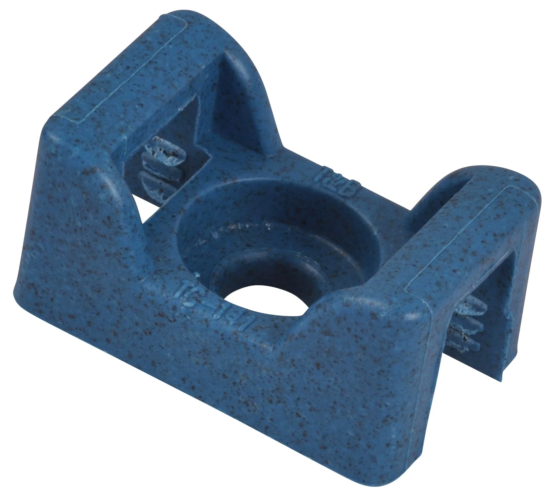 Mounting Base, Detectable Saddle Support Type, Blue, Nylon 6.6/Polyamide