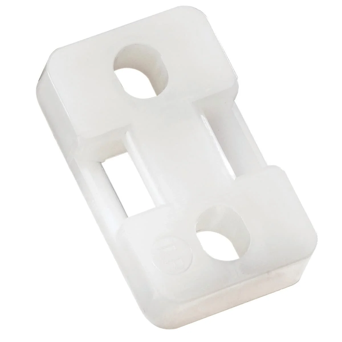 Mounting Base, In-Line Type, Natural, Nylon/Polyamide 6.6, Threaded Mounting Type