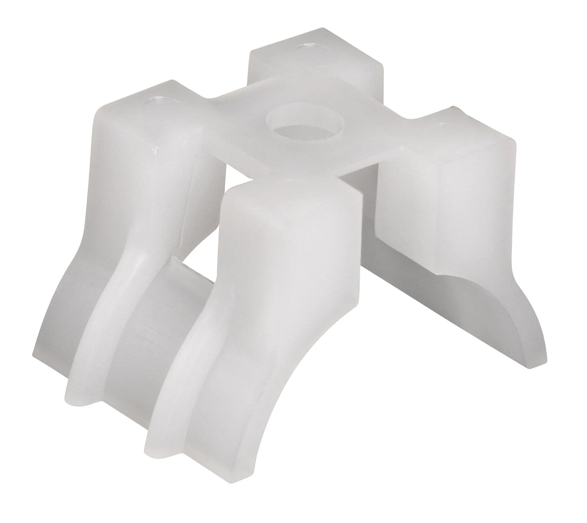 Mounting Base, Heavy Duty Saddle Type, Natural, Nylon/Polyamide 6.6