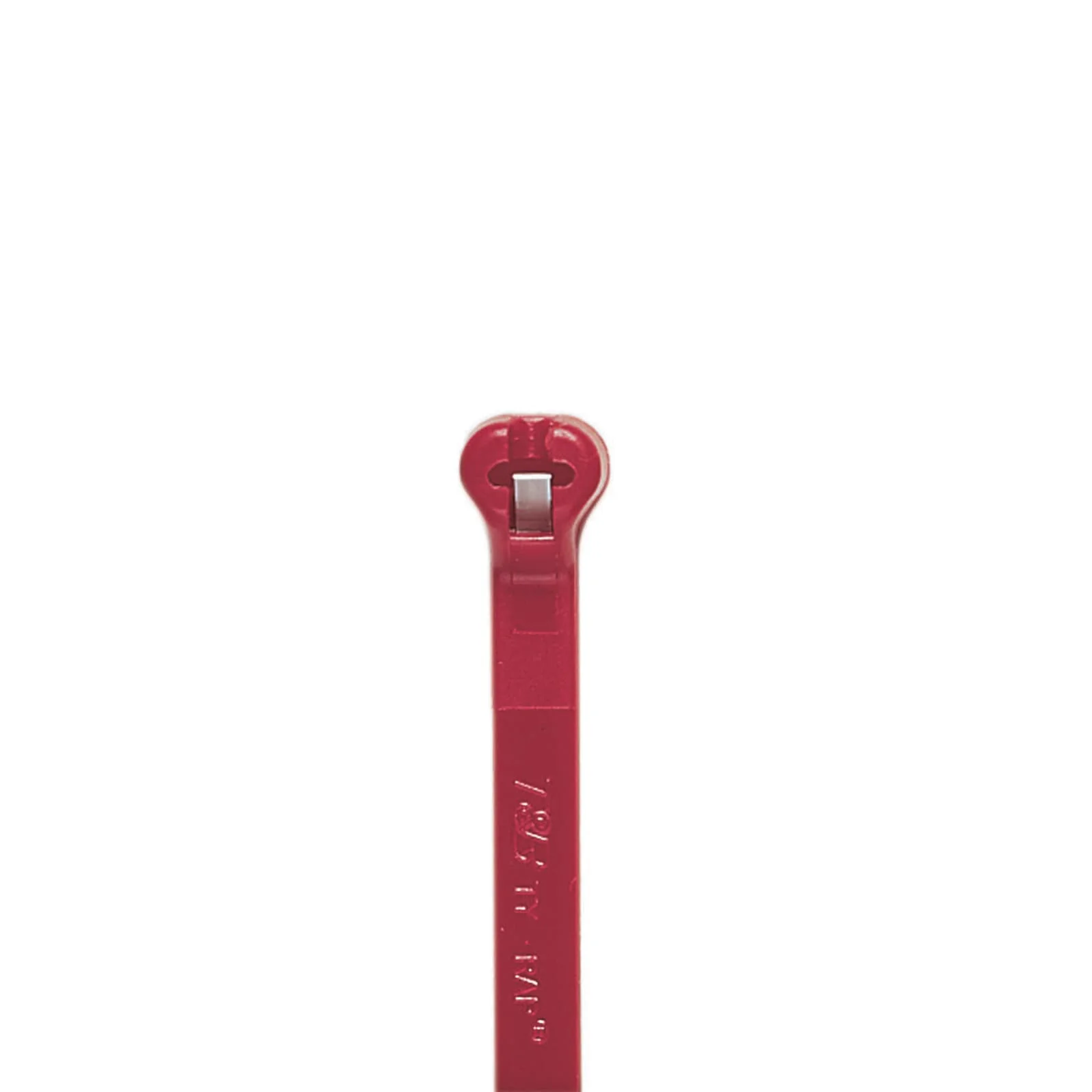 Cable Tie, 185 Deg F Temp Range, 2-Piece High Performance Standard Type, Red