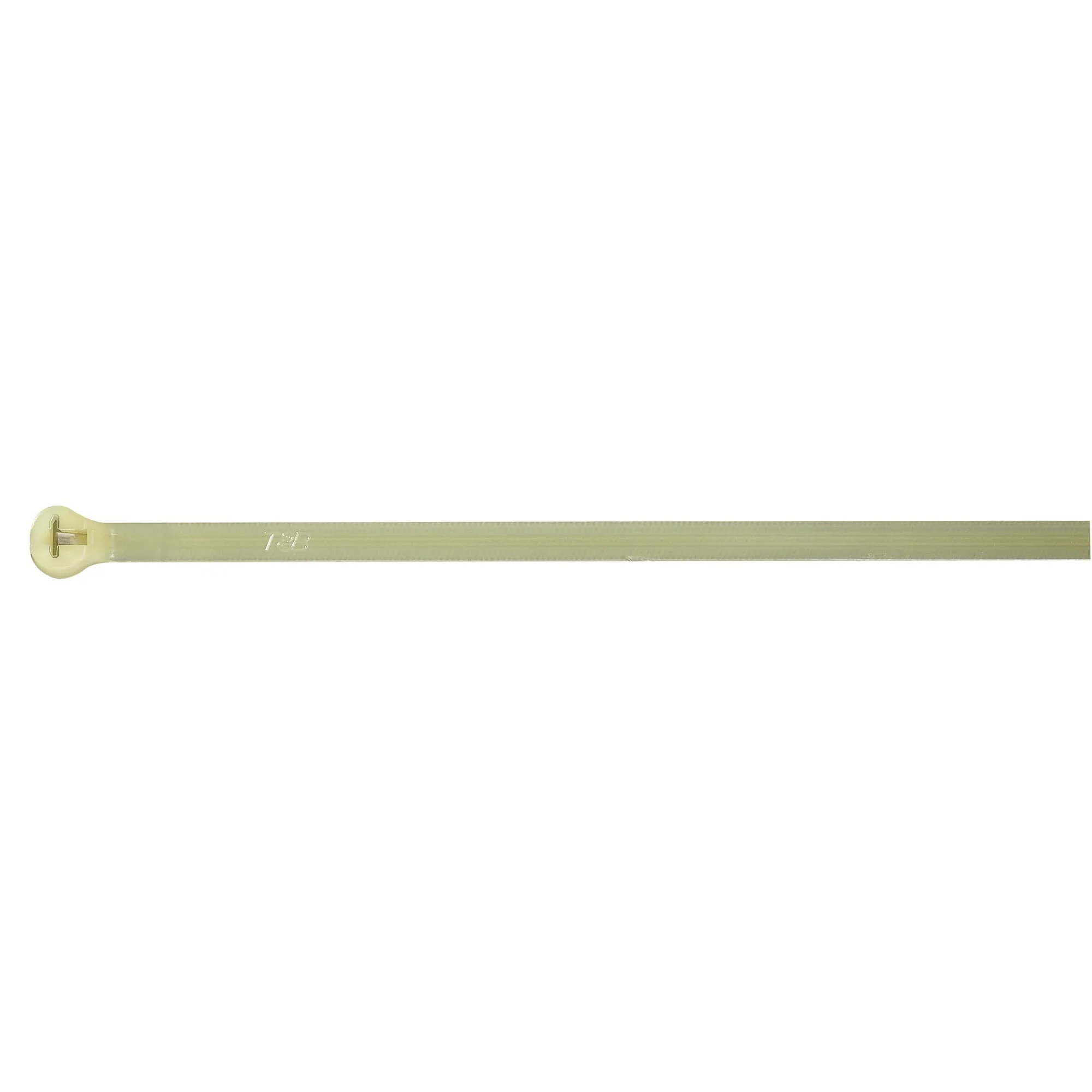Cable Tie, 220 Deg F Temp Range, Heat Stabilized Type, Green, Nylon/Polyamide 6.6