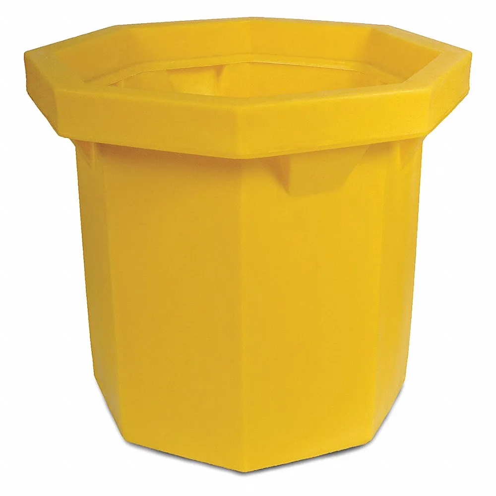 ULTRATECH 1040 Spill Collector, Flat Bottom, 34 x 34 x 27.3 Inch Size, 66 Gal. Capacity, Yellow | CM8AXT