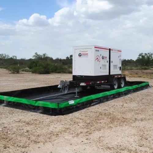 ULTRATECH 8556 Containment Berm, Collapsible Wall, 12 x 30 x 1 ft. Size, Copolymer 2000, Black | CM7ZYV