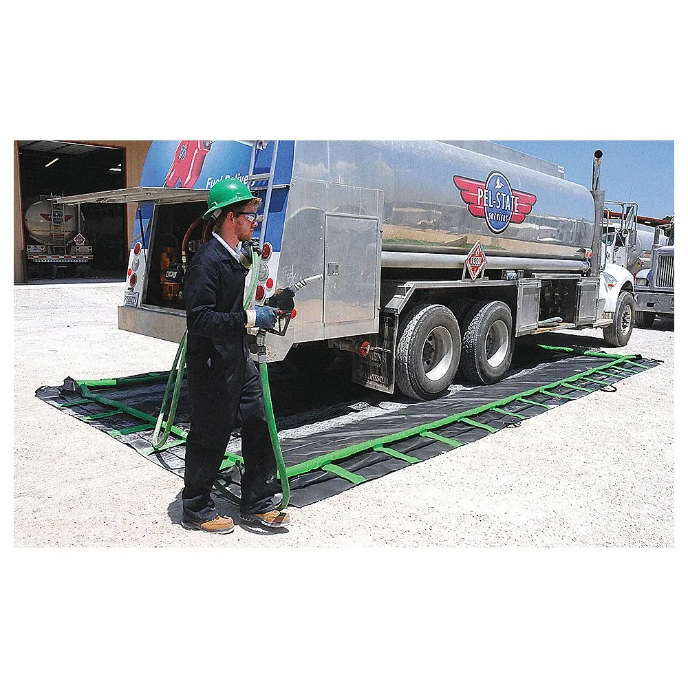 ULTRATECH 8710 Containment Berm, Rapid Rise, 12 x 12 x 1 ft. Size, Copolymer 2000, Black | CM8AHJ