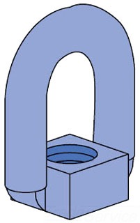 UNISTRUT M2250-EG Swivel Hanger, 1/2-13 Inch Size, Electrogalvanized | CF6HAY