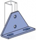 UNISTRUT P1131-EG Slotted Angle, 90 Degree, 4 Hole, Electrogalvanized | CF6DTT