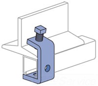 UNISTRUT P1271S-GR Beam Clamp, Perma Green | CF6DRR