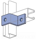 UNISTRUT P1347-GR Channel Z Shape Fitting, 2 Hole, Perma Green | CF6DRA
