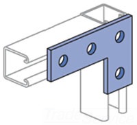 UNISTRUT P1380A-EG Channel Flat Plate, 4 Hole, Electrogalvanized | CF6DKW