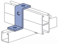 UNISTRUT P1453-GR Channel Z Shape Fitting, 3 Hole, Perma Green | CF6DWH