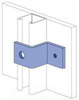 UNISTRUT P1730-GR Channel Z Shape Fitting, 2 Hole, Perma Green | CF6DVF
