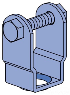 UNISTRUT P2677-EG Beam Clamp, Electrogalvanized | CF6DLA