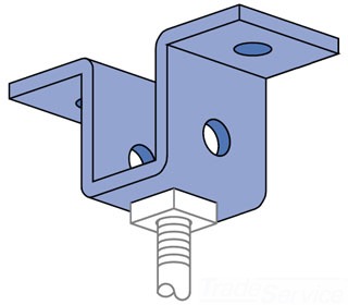 UNISTRUT P2682-EG Beam Clamp, Electrogalvanized | CF6DLR