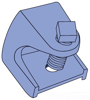 UNISTRUT P2894-50-EG Beam Clamp, 1/2 Inch Size, Electrogalvanized | CF6DLQ